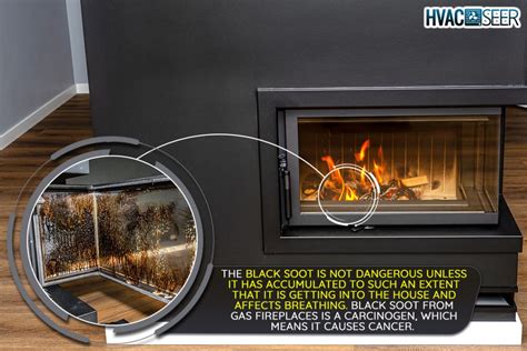 why is my gas fireplace producing soot
